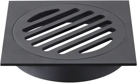 Floor Drain Black Sqr 80mm