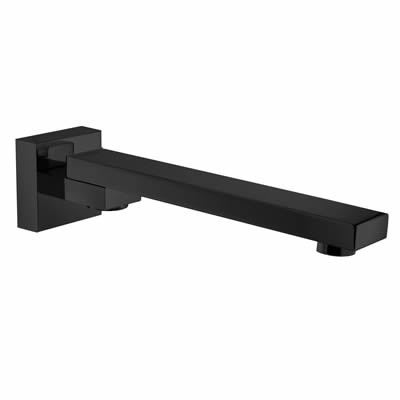 Swivel Wall Spout Square- Black