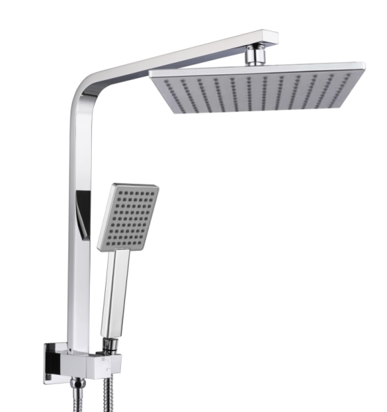Square Shower Combo - Chrome