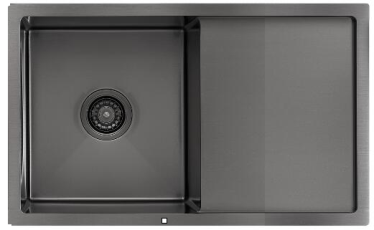 Single Bowl With Drainer 450x780x250mm - Stainless Steel