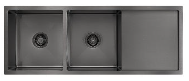 Double Bowl Sink With Drainer 450x1200x250mm - NB