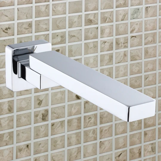 Swivel Wall Spout Square- Chrome