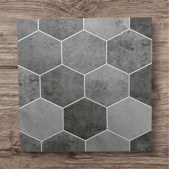 Hexagon Grey 300x300mm - Matt