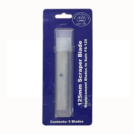 Scraper Replacement Blade 5pk 125mm