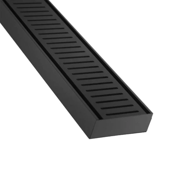Standard Channel Floor Grate 100x26mm - Black