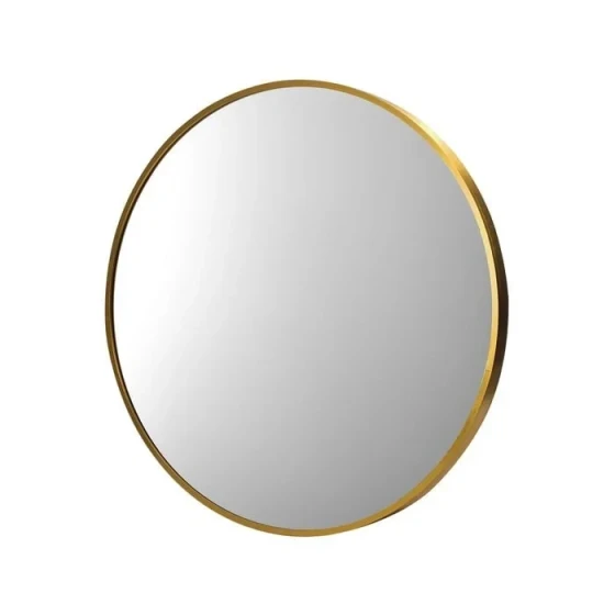 Luxe Round Mirror 700mm - Brushed Gold
