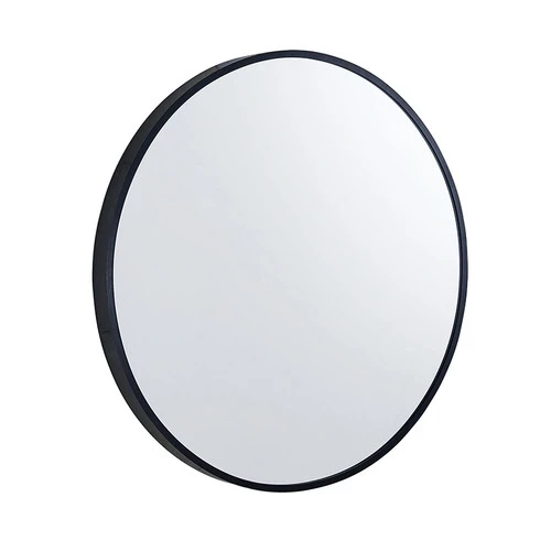 Luxe Round Mirror 700mm - Black