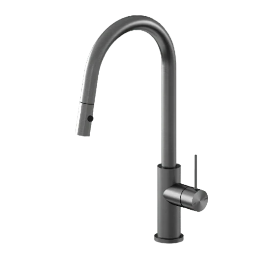 Nero MECCA Pull Out Sink Mixer with Vegie Spray Function - Gun Metal