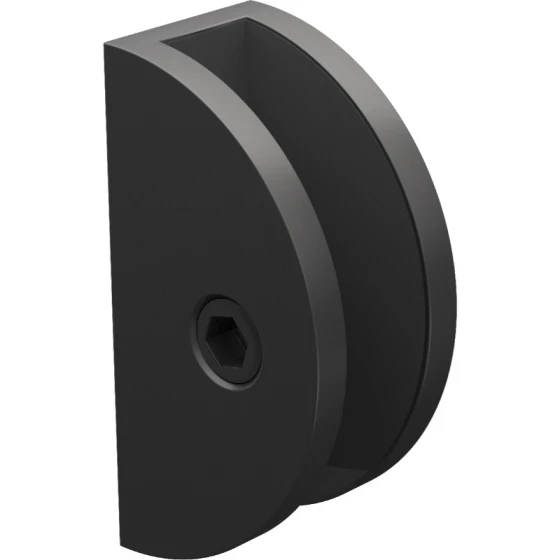 Purity Nero Round Wall Bracket - Matt Black